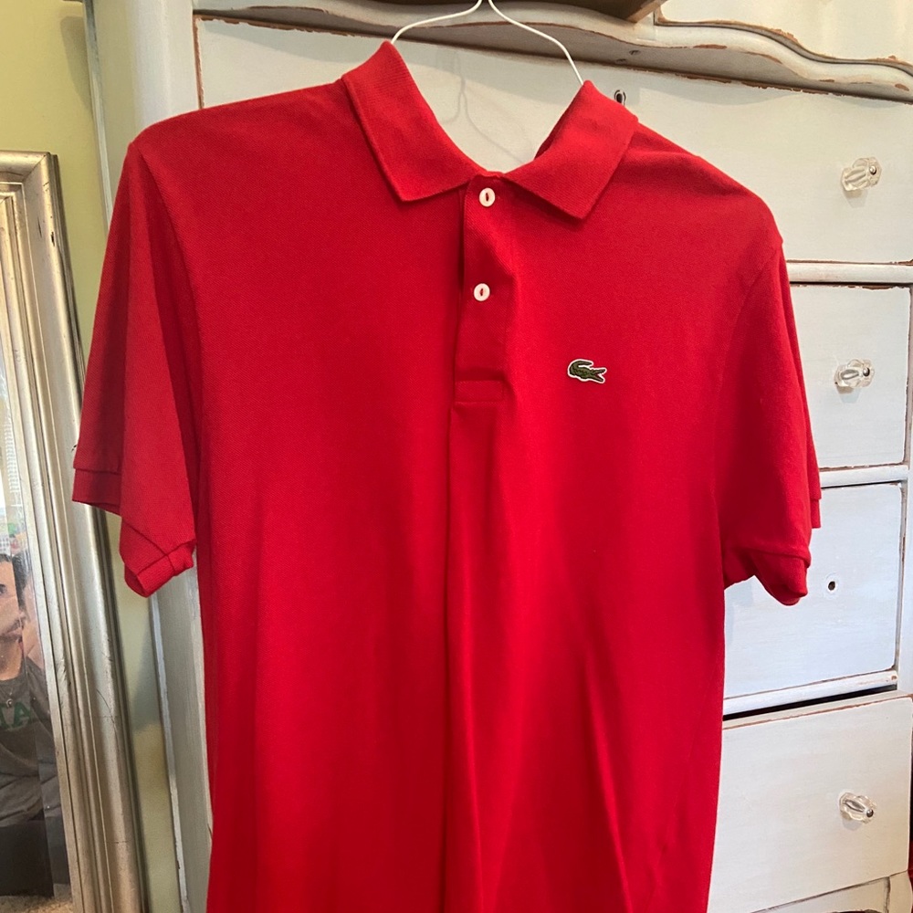 Lacoste red polo